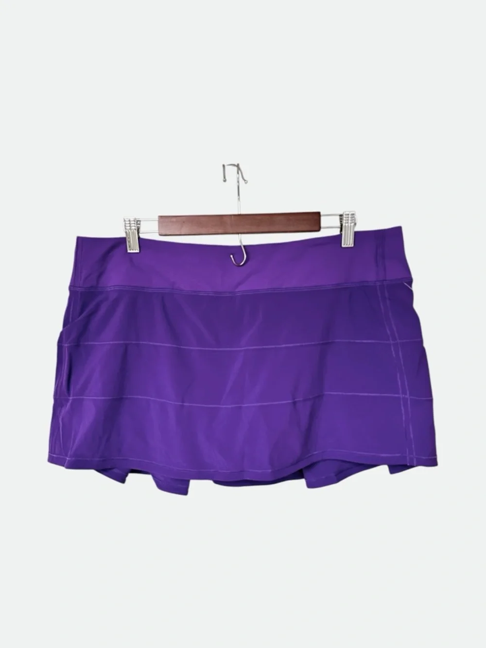 NEW Lululemon Pace Rival Tiered Skirt in Atomic Purple, size 14 - Picture 1 of 5
